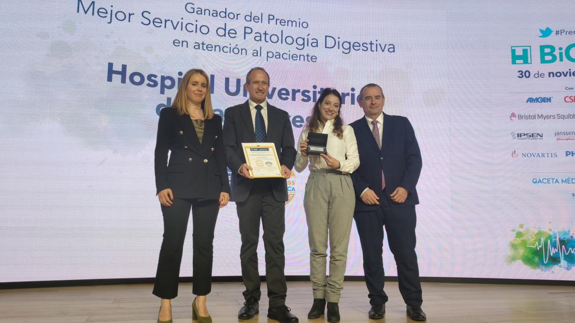 El Servicio de Digestivo del Hospital de La Princesa obtiene por tercer año el premio 'Best in Class'