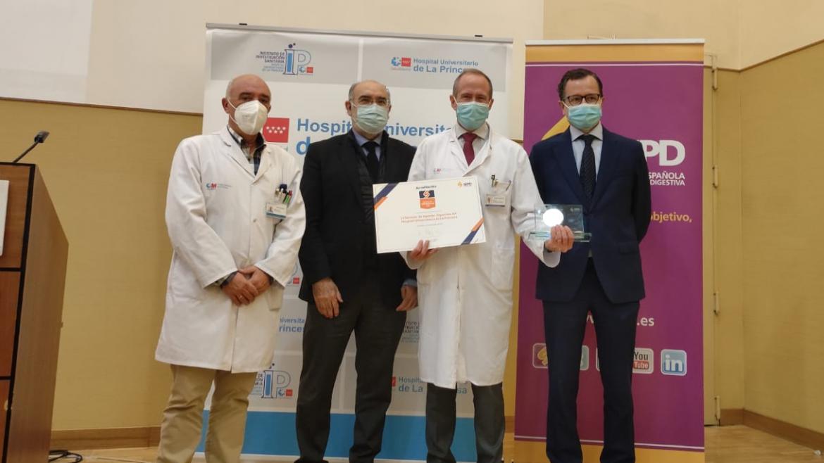 El Servicio de Digestivo del Hospital de La Princesa, acreditado como Excelente por la Sociedad Española de Patología Digestiva