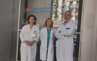Fonsi Friera, jefe de Radiodiagnóstico, Gloria Torralbo, subdirectora médica y Carlos Prieto, jefe de Radiofísica y Protección Radiologíca