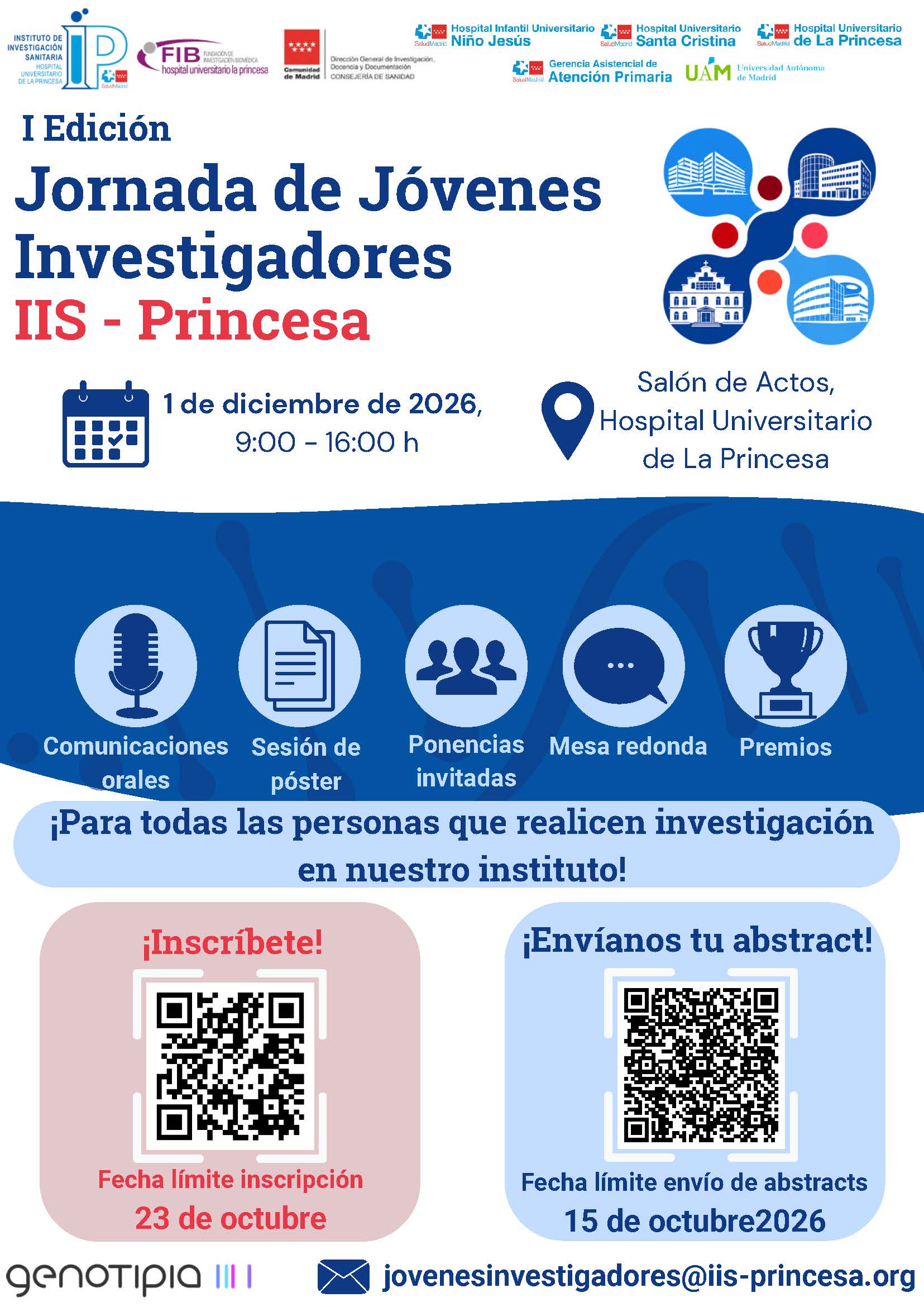 Cartel I Jornada de Jóvenes Investigadores IIS-Princesa 2026